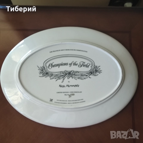 Порцеланова декоративна чиния/плато Заявено!, снимка 3 - Чинии - 51957832