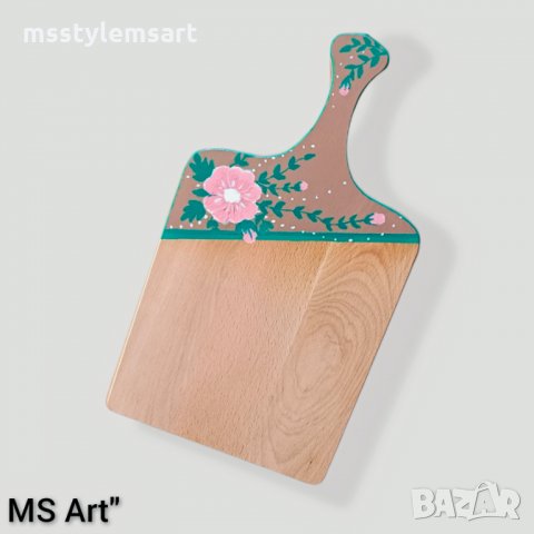 Ръчно рисувана дървена дъска!, снимка 2 - Аксесоари за кухня - 35793057