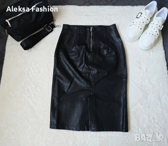 Кожена пола , снимка 4 - Поли - 47560252