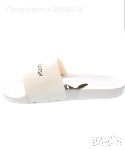 Нови чехли Calvin Klein. Черен модел размер 37. Бял модел размер 39., снимка 4 - Чехли - 44207648