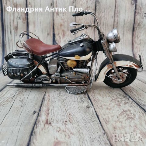 Метална декорация - Ретро мотоциклет М, снимка 2 - Декорация за дома - 42459487