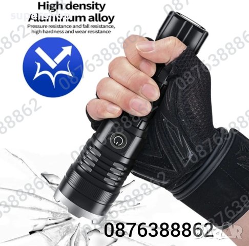 ПРОМО!Мощен лед фенер 900000 лумен POLICE,USB,акумулаторен,зуум,водоустойчив, снимка 9 - Къмпинг осветление - 41842212