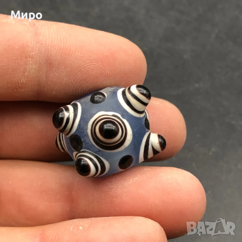 ФЪН ШУЙ РИСУВАНО СТЪКЛО СТАРА МЪНИСТА ТАЛИСМАН ПРОТИВ УРОКИ АМУЛЕТ, снимка 1