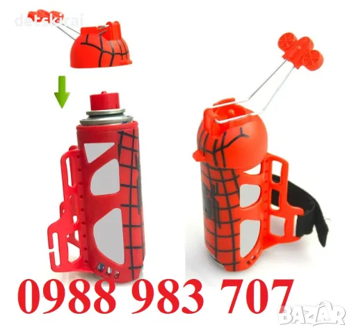 Ръкавица на Сапйдърмен със спрей - паяжина, снимка 3 - Фигурки - 47575009