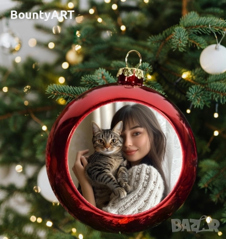 Коледна топка с вашия домашен любимец