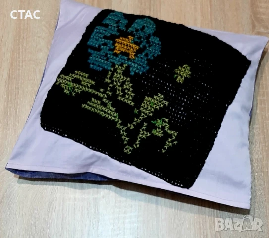 Нови,декоративни възглавнички с автентична украса и нова торбичка, снимка 5 - Декорация за дома - 51386098