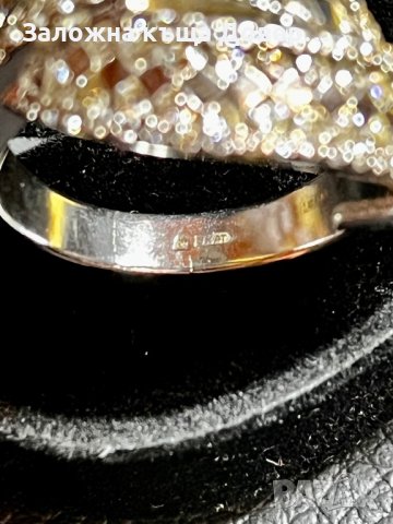 Златен пръстен ДИАМАНТИ Бяло злато 14 карата 585 zlaten prasten gold, снимка 8 - Пръстени - 44264846