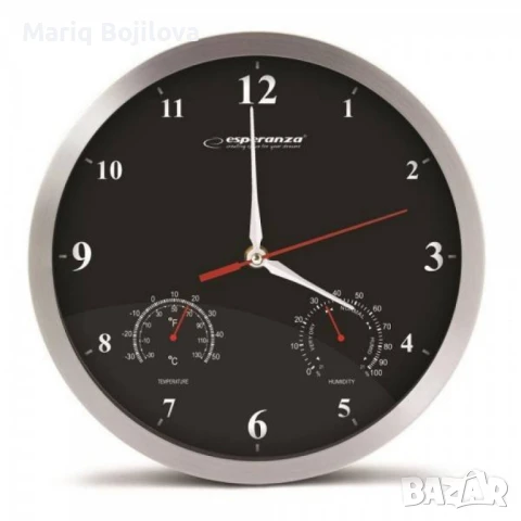 Стенен часовник Washington, 30см., кварц, черен, бял, снимка 6 - Стенни часовници - 47321298