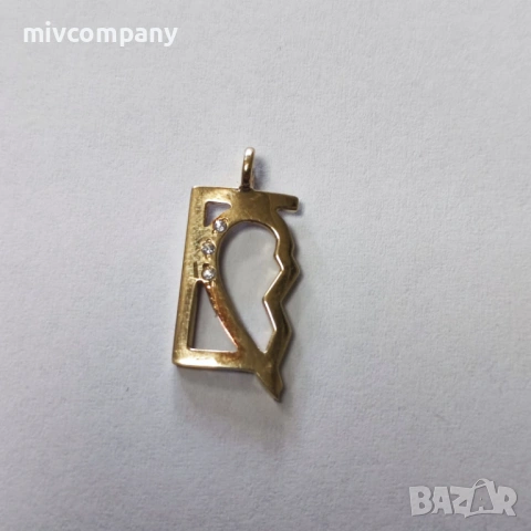 Златна висулка(сърце) 2 части 3.14гр., снимка 4 - Колиета, медальони, синджири - 53684026