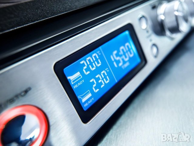 Електрическа скара Delonghi CGH1020D, 1800 W, 6 програми, LED дисплей, Термостат, Свалящи се плочи, снимка 2 - Скари - 41534362