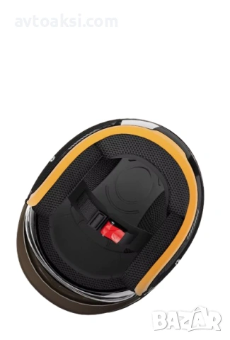 Каска за Мотор/Скутер/АТВ/Тротинетка Бежаво/Сиво, снимка 6 - Аксесоари и консумативи - 53437080