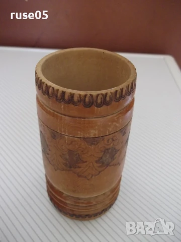 Моливник дървен пирографиран от соца, снимка 6 - Колекции - 51358845