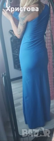 Нова дълга рокля в синьо за повод - 32.00лв., снимка 11 - Рокли - 21610920