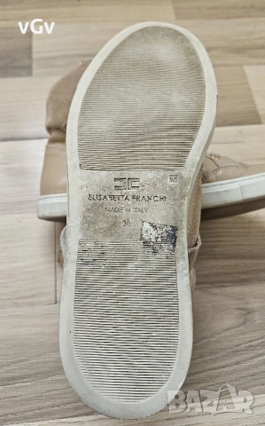 Дамски кожени кецове Elisabetta Franchi -36/37, снимка 9 - Кецове - 52026038