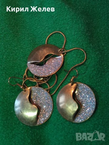 ПОЗЛАТЕНИ ФЕШЪН АРТ КОЛИЕ с ОБЕЦИ от БЛАГОРОДНА НЕРЪЖДАЕМА СТОМАНА 21542, снимка 14 - Бижутерийни комплекти - 37744131