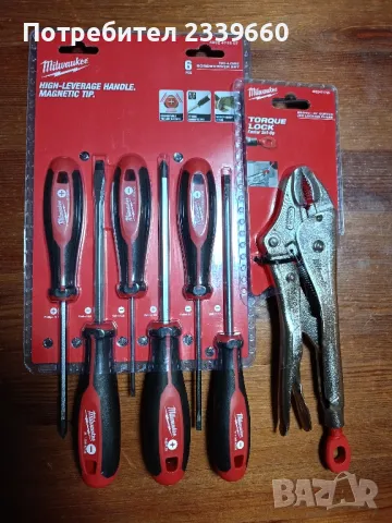 Milwaukee клещи чираци и отвертки