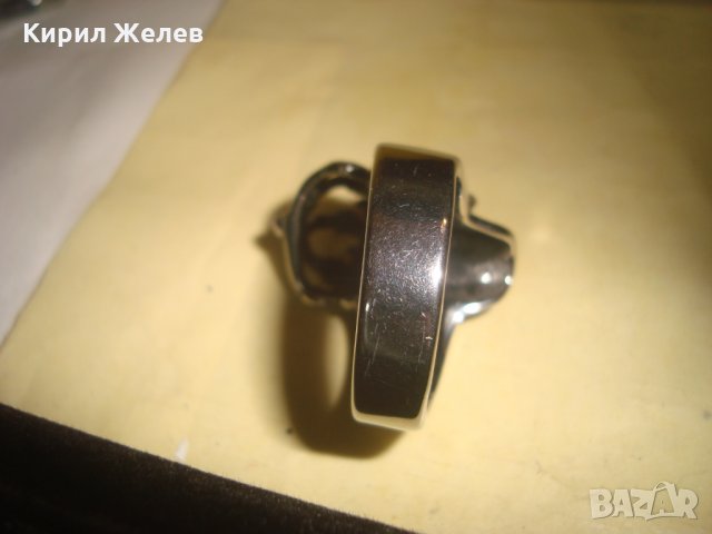КАРИБСКИ ПИРАТИ - СТОМАНЕН ПИРАТСКИ ПРЪСТЕН с ФАСЕТ - ГРАНАТ КАМЪНИ НЕРЪЖДАЕМ ЕФЕКТЕН 24988, снимка 9 - Пръстени - 34507846