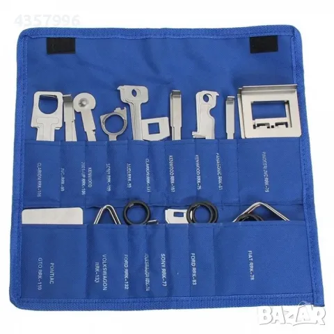 К-т за монтаж и демонтаж на авто радио, Професионален, 38 части