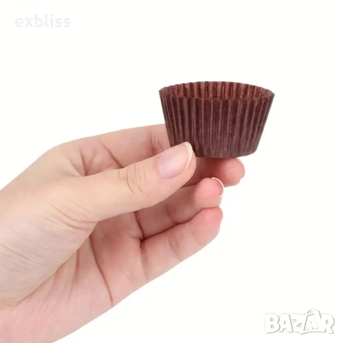 Мини хартиени форми за кексчета, мъфини или бонбони 100бр., снимка 7 - Аксесоари за кухня - 53387606