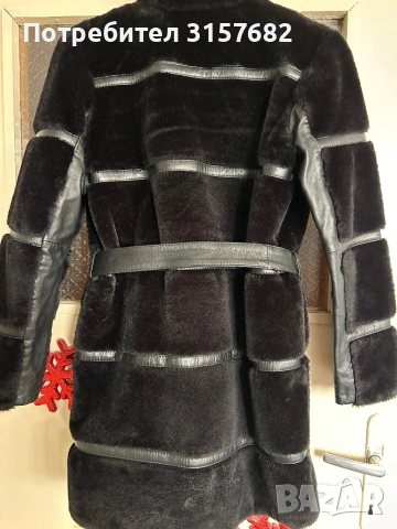 Палто с естествен косъм, снимка 2 - Палта, манта - 53628772