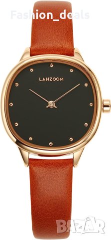 Нов Ретро Матиран Дамски часовник с кожена каишка/Подарък Жена Съпруга Майка