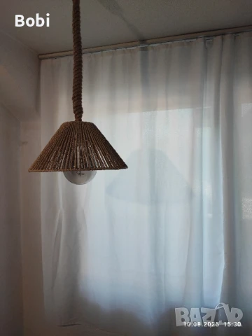 Плетени висящи полилеи , снимка 13 - Лампи за таван - 51327301