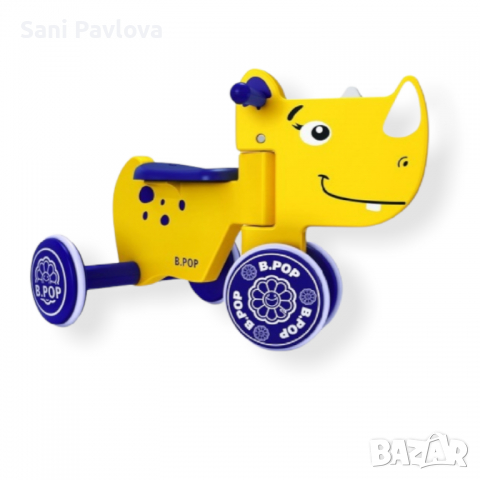 Детска количка за яздене "Носорог" с музика и светлини, снимка 1 - Детски велосипеди, триколки и коли - 36086637