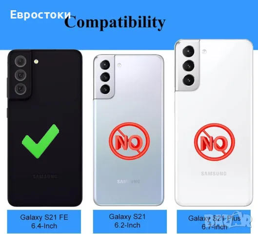 Калъф LeYi за Samsung S21-FE 5G/ Galaxy S21 FE с плъзгащ се капак, снимка 6 - Калъфи, кейсове - 49831935