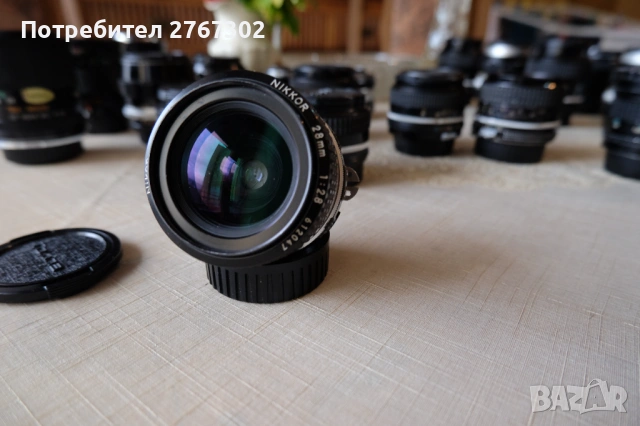 Nikon Nikkor AI-S 28MM F2.8 Lens. Nikon, снимка 2 - Обективи и филтри - 53595975