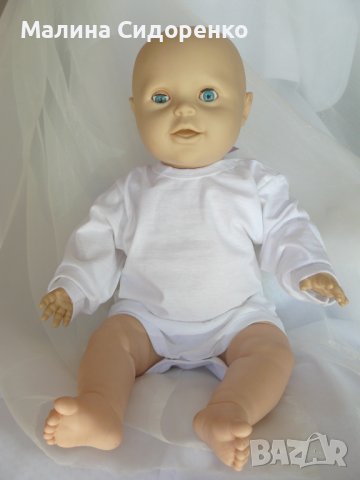 Меко бебешко боди рипс с дълъг ръкав и 3 копчета. , снимка 1 - Бодита за бебе - 38818178