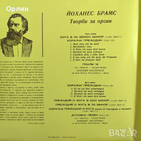 Грамофонни плочи - Йоханес Брамс ВКА 10559, снимка 3 - Грамофонни плочи - 49752812
