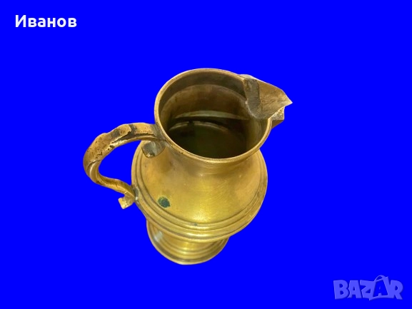 Цена - 15€. Винтидж Месингова Кана с богато украсени детайли, снимка 7 - Антикварни и старинни предмети - 51864731