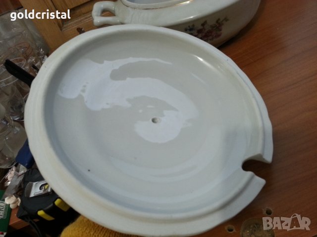 Стар български порцелан супнник , снимка 7 - Антикварни и старинни предмети - 39665374