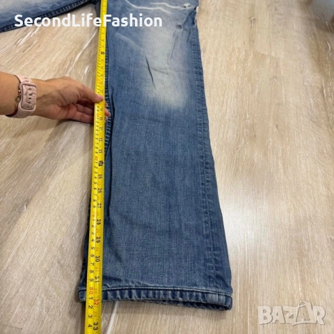 Дънки DIESEL IAKOP Denim Wash 0807K REGULAR SLIM TAPERED  размер W34 L34, с копчета, снимка 5 - Дънки - 53046820