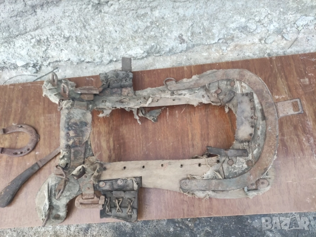 Стар автентичен самар за кон/муле, снимка 2 - Антикварни и старинни предмети - 52815019