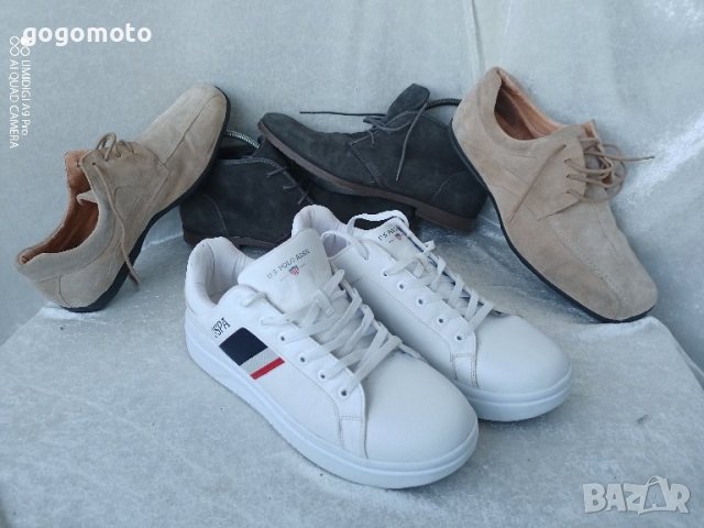 КАТО НОВИ кларкове 44 - 45 original  AM®, 100% естествена кожа = велур, GOGOMOTO.BAZAR.BG®,КАТО НОВИ, снимка 16 - Спортно елегантни обувки - 44451198