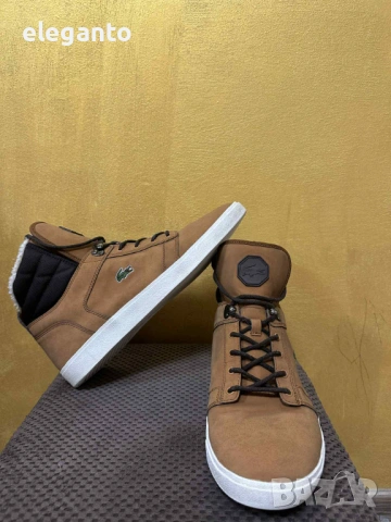 Мъжки кожени зимно обувки LACOSTE Orelle Put 2 Honey , 46 размер, снимка 2 - Други - 53134879
