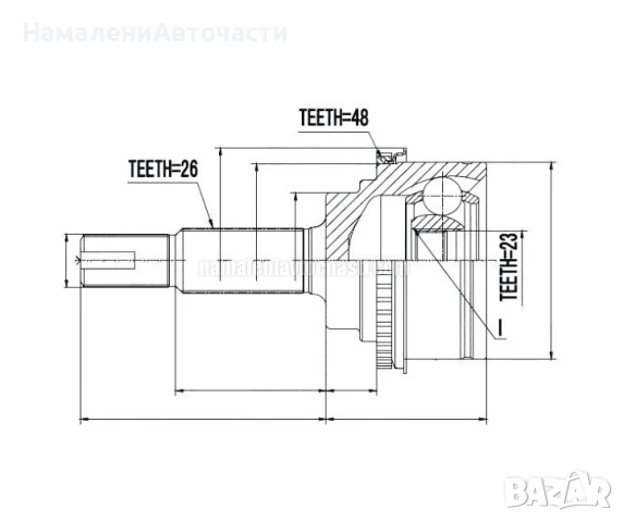 Задно външно каре 4237049125 NPZTY075 Lexus Toyota