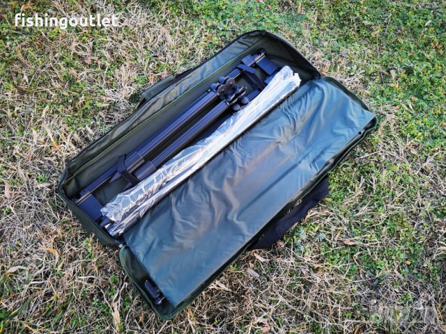 Шаранска стойка за до 5 въдици с телескопични крака с дължина до 133см, снимка 14 - Такъми - 39359856