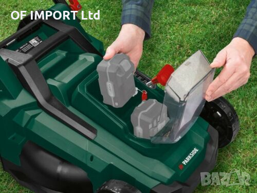 Мощна Акумулаторна Косачка 50L PARKSIDE 2 x 20V = 40V Li-Ion, снимка 7 - Градинска техника - 36124720
