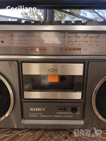 Sony CFS-65S – Обслужен-Радиокасетофон!, снимка 5 - Радиокасетофони, транзистори - 56323670
