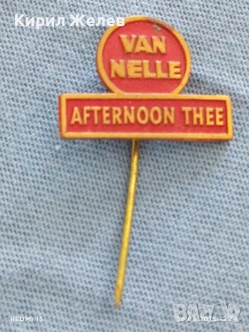 Пет значки стари редки рекламни  CASTELLA,VAN NELLE за КОЛЕКЦИЯ ДЕКОРАЦИЯ 26045, снимка 2 - Колекции - 50806527