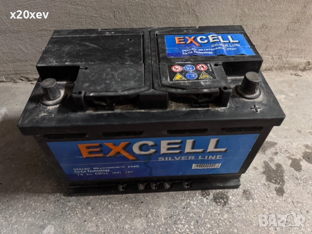Акумулатор EXCELL Silver Line – 74 Ah, 680 A (EN), 12 V
