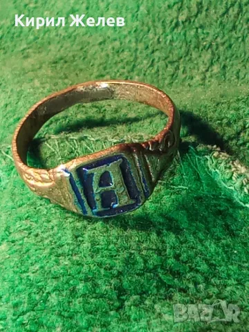 СТАРИНЕН САЧАНЕН ПРЪСТЕН с БУКВА МОНОГРАМ - А Ръчна ИЗРАБОТКА САЧАН За КОЛЕКЦИЯ 42665, снимка 12 - Антикварни и старинни предмети - 47131708