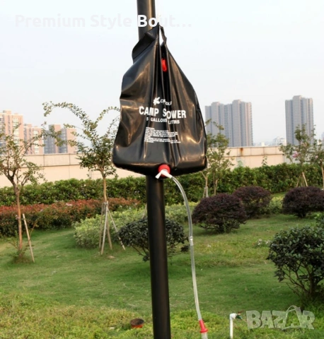 Душ за къмпинг със соларно загряване