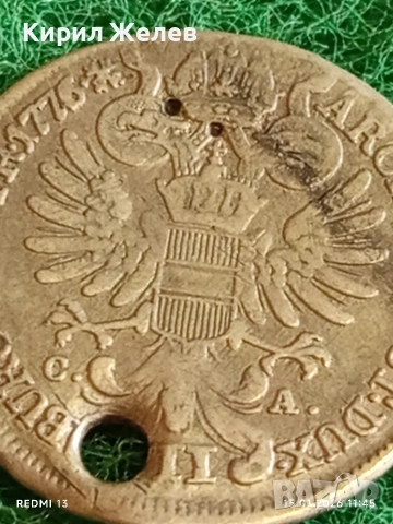 Сребърна монета 7 кройцера 1776г. Мария Терезия Австрия за КОЛЕКЦИЯ 52884, снимка 5 - Нумизматика и бонистика - 53107044