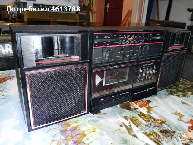 Касетофон Хитачи, снимка 3 - Радиокасетофони, транзистори - 52216241