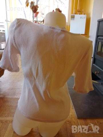 Дамска блузка рипс 💯 процента памук, снимка 2 - Тениски - 44574057