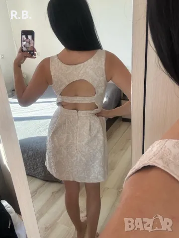 Lilia бежева рокля, S размер, снимка 5 - Рокли - 47740074