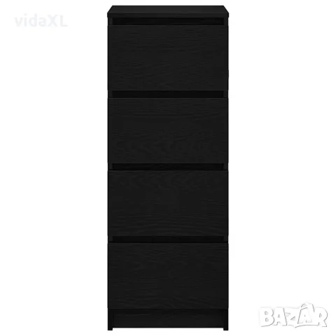 vidaXL Сайдборд, Черен дъб, 37,5x35x99 см, инженерно дърво, снимка 6 - Бюфети - 56148396